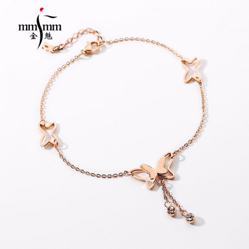 Bracelet de cheville Femme MMJMM en Acier au titane - Ref 3101870