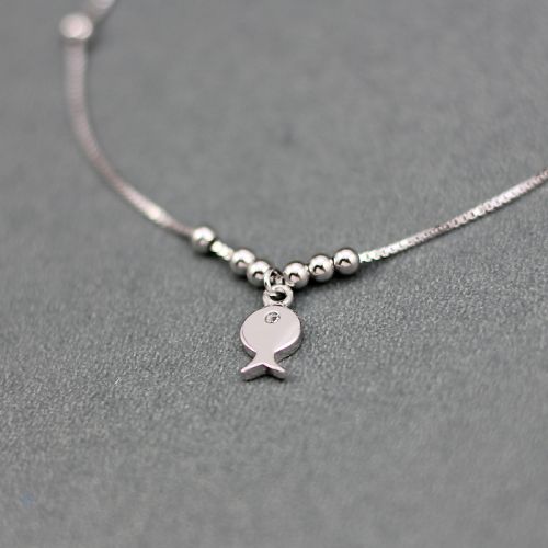 Bracelet de cheville Femme Argentée - Ref 3101881