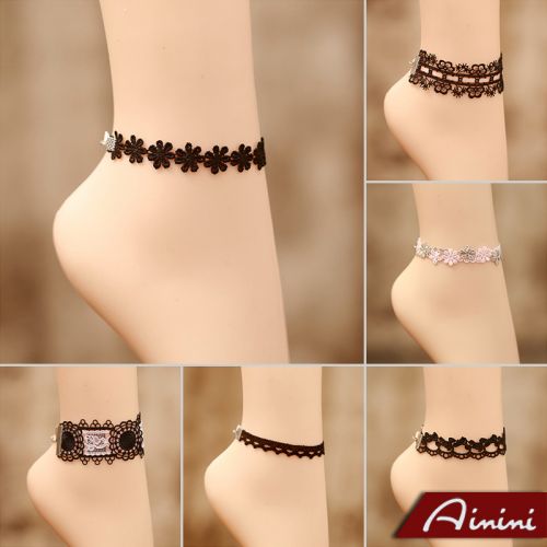 Bracelet de cheville Femme en Dentelle - Ref 3101888