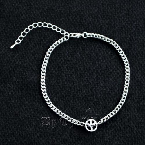 Bracelet de cheville Homme en Alliage argent plaque or - Ref 3101901