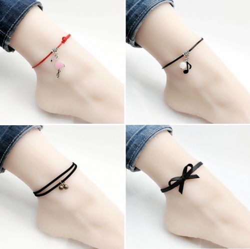 Bracelet de cheville Couple en Alliage argent plaque or - Ref 3101943