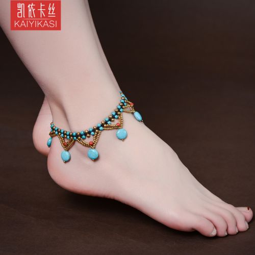 Bracelet de cheville Femme en Matiere mixte - Ref 3101974