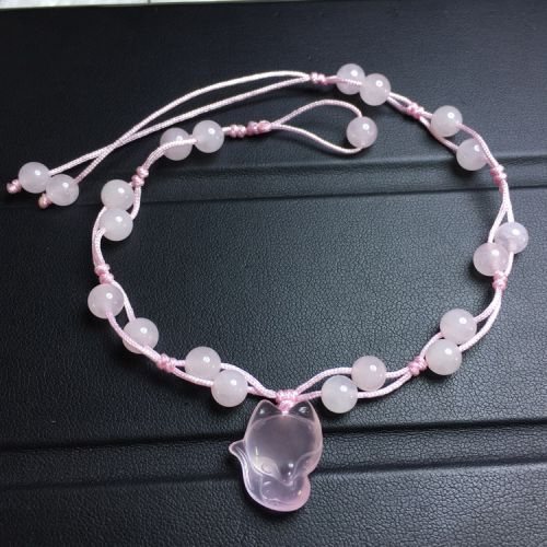 Bracelet de cheville Femme en Cristal naturel pierre semi-precieuse - Ref 3101977