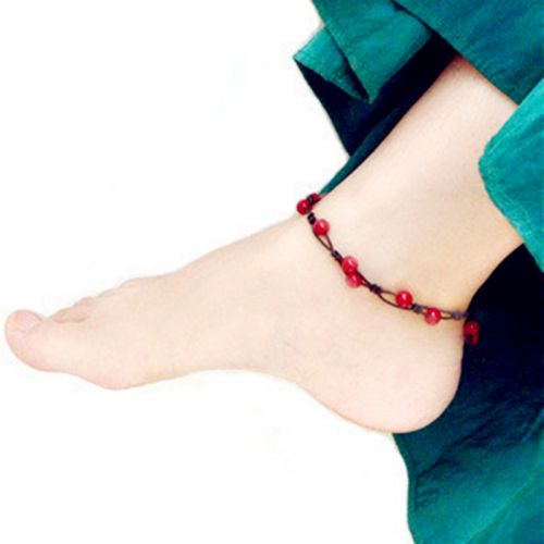 Bracelet de cheville Femme en Cristal naturel pierre semi-precieuse - Ref 3101987