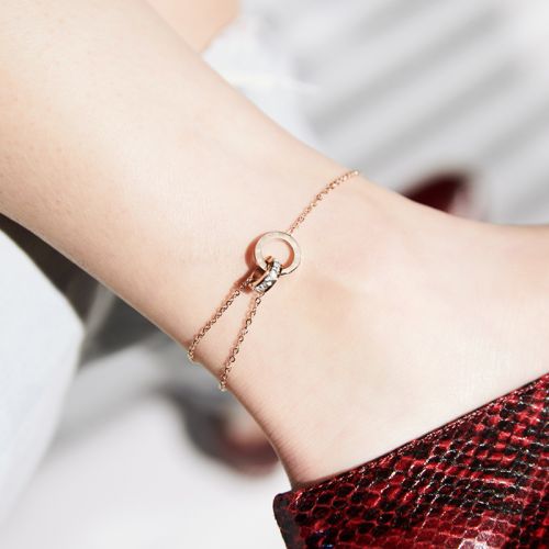 Bracelet de cheville Femme BORNTRUE en Acier au titane - Ref 3101998