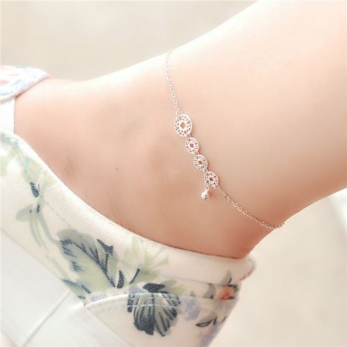 Bracelet de cheville Femme SUNSHINE GOUT SENSATION SOLEIL Argentée - Ref 3102063