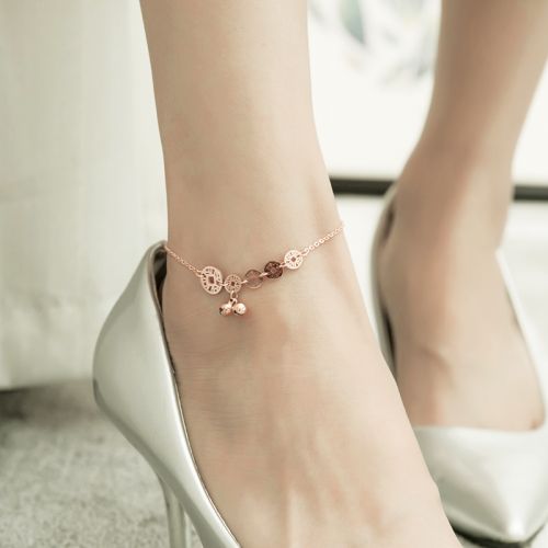 Bracelet de cheville Femme en Acier au titane - Ref 3102098