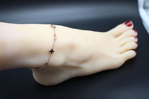Bracelet de cheville Femme OCEAN BLUE en Acier au titane - Ref 3102110
