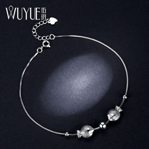 Bracelet de cheville Femme Argentée - Ref 3102124