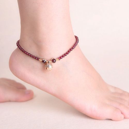 Bracelet de cheville Femme FENG YI Bijoux en Cristal naturel pierre semi-precieuse - Ref 3102184