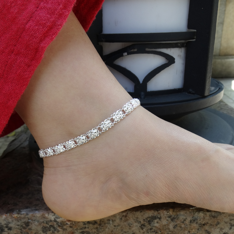 Bracelet de cheville Argentée - Ref 3102205