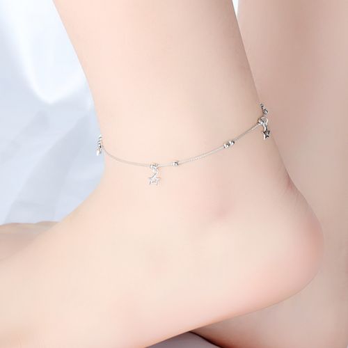 Bracelet de cheville Femme Argentée - Ref 3102209