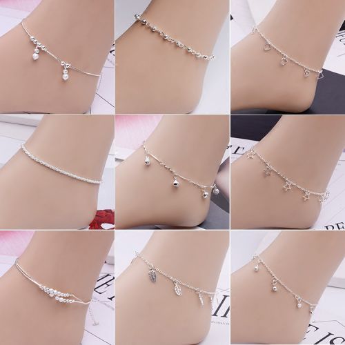 Bracelet de cheville Femme en Alliage argent plaque or - Ref 3102210