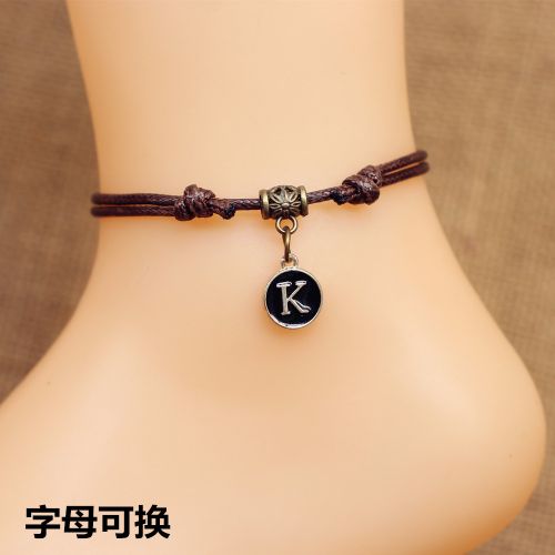 Bracelet de cheville Couple en Matiere mixte - Ref 3102237
