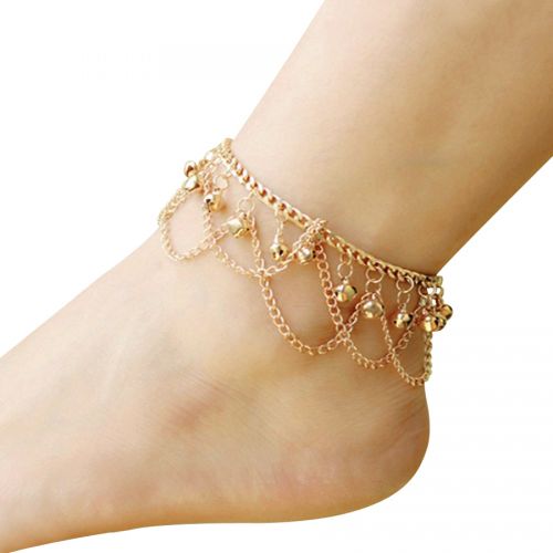 Bracelet de cheville Femme en Alliage argent plaque or - Ref 3102240