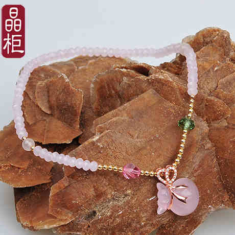 Bracelet de cheville Femme en Cristal autrichien poudre - Ref 3102254