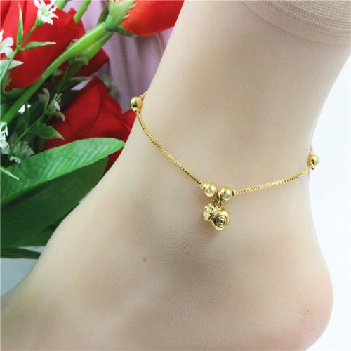 Bracelet de cheville Femme en Alliage argent plaque or - Ref 3102258