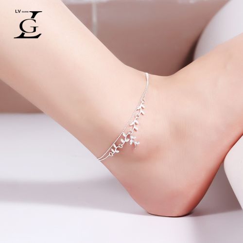 Bracelet de cheville Femme Argentée - Ref 3102269