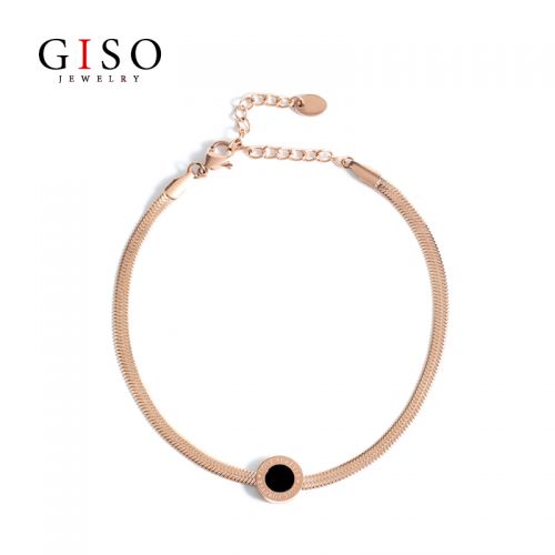 Bracelet de cheville Femme GISO en Acier au titane - Ref 3102277