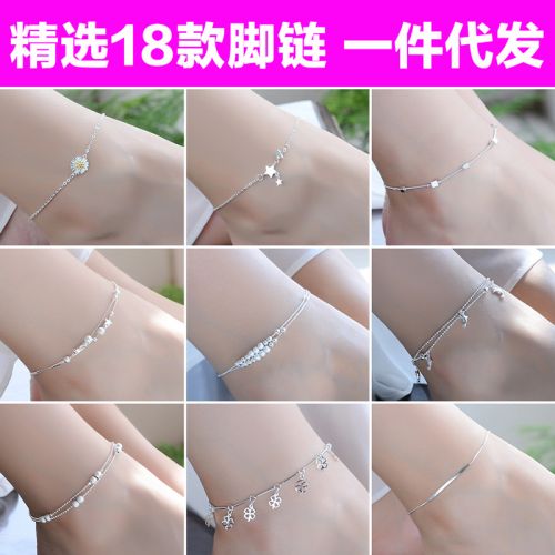 Bracelet de cheville Femme Argentée - Ref 3102302