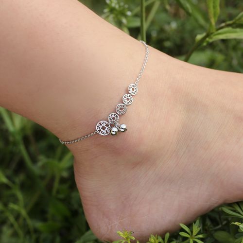 Bracelet de cheville Femme Argentée - Ref 3102306