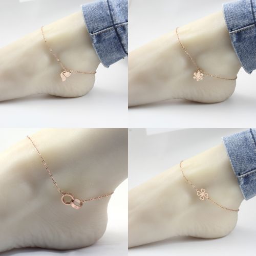 Bracelet de cheville Femme en Acier au titane - Ref 3102356