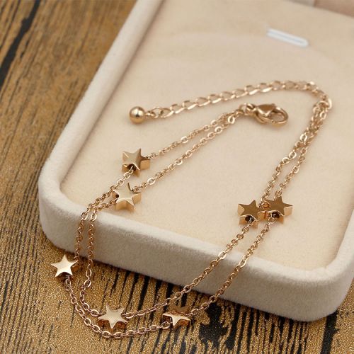 Bracelet de cheville Femme en Acier au titane - Ref 3102440