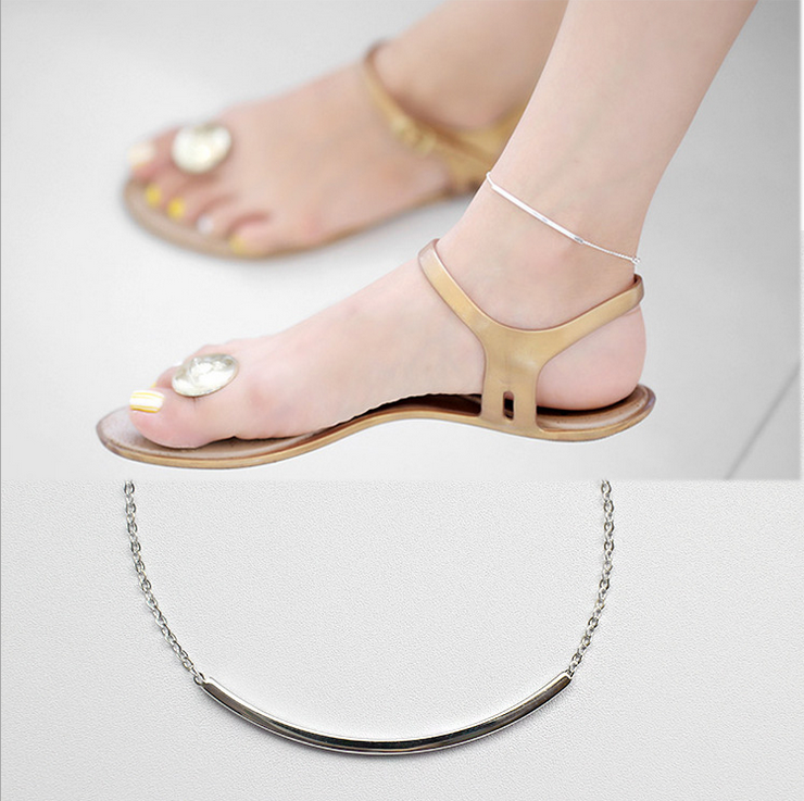 Bracelet de cheville Femme Argentée - Ref 3102456