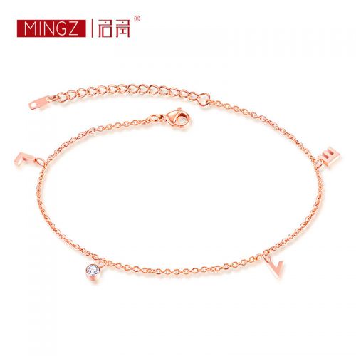 Bracelet de cheville Femme en Acier au titane - Ref 3102477