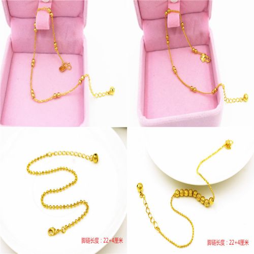 Bracelet de cheville Femme en Alliage argent plaque or - Ref 3102516
