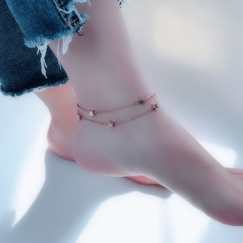 Bracelet de cheville Femme en Acier au titane - Ref 3102517