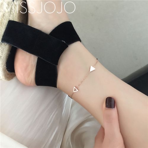 Bracelet de cheville Femme MISS JOJO en Acier au titane - Ref 3102521