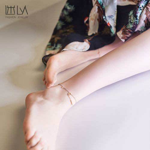 Bracelet de cheville Femme ENTHOUSIASTE en Acier au titane - Ref 3102533
