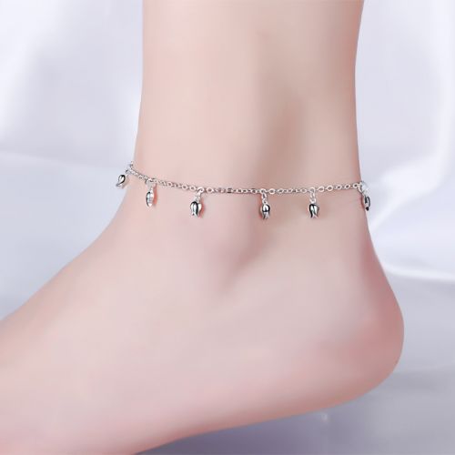 Bracelet de cheville Femme ELO-PEONY Argentée - Ref 3102551