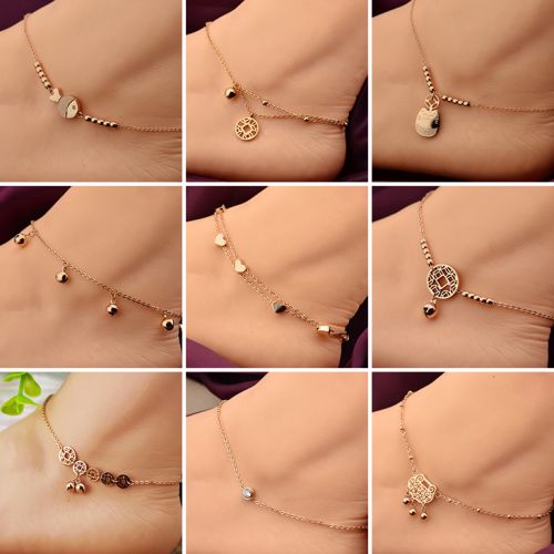 Bracelet de cheville Femme en Acier au titane - Ref 3102556