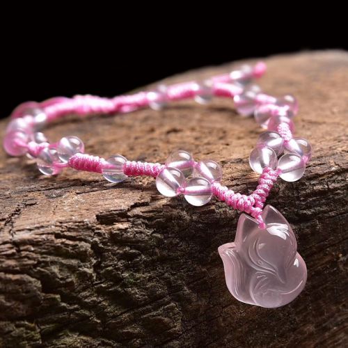 Bracelet de cheville Femme en Cristal naturel pierre semi-precieuse - Ref 3102571