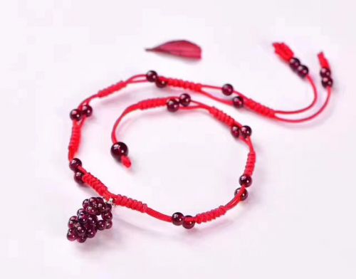Bracelet de cheville Femme en Cristal naturel pierre semi-precieuse - Ref 3102707