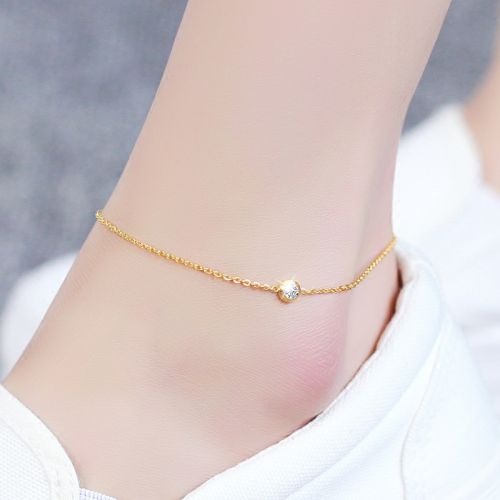 Bracelet de cheville Femme DECORATION D AMOUR en Acier au titane - Ref 3102719