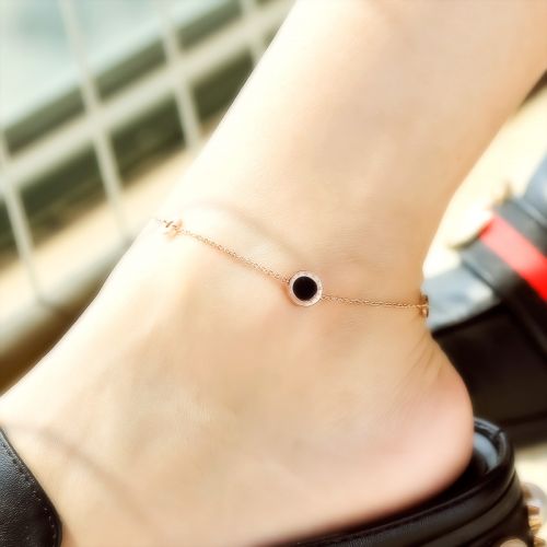 Bracelet de cheville Femme en Acier au titane - Ref 3102727