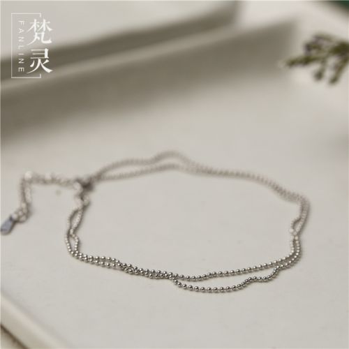 Bracelet de cheville Femme Argentée - Ref 3102764