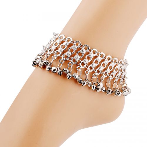 Bracelet de cheville Femme en Alliage argent plaque or - Ref 3102798