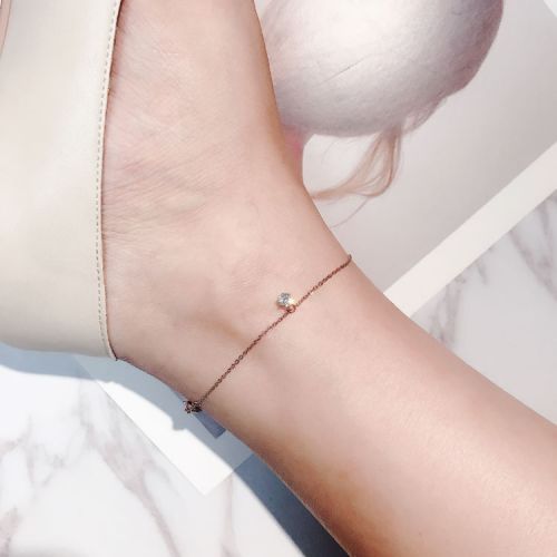 Bracelet de cheville Femme en Acier au titane - Ref 3102801