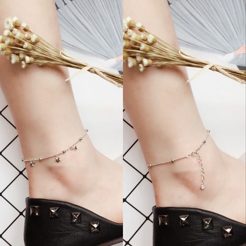 Bracelet de cheville Femme Argentée - Ref 3102865