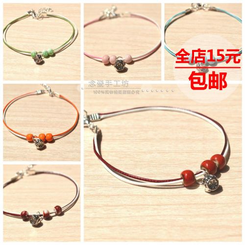 Bracelet de cheville Femme ATELIER DE MAIN EN PORCELAINE NIAN - Ref 3102896