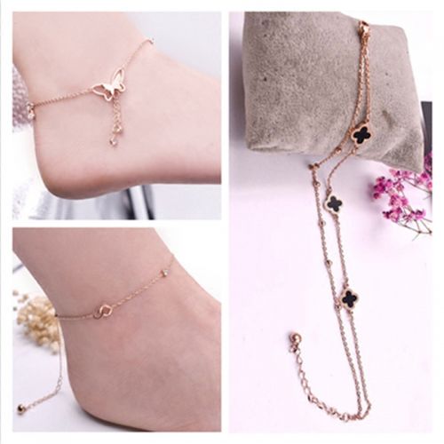 Bracelet de cheville Femme en Acier au titane - Ref 3102925
