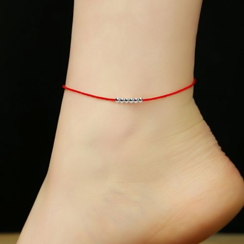 Bracelet de cheville Couple ROOYOOR Argentée - Ref 3102927