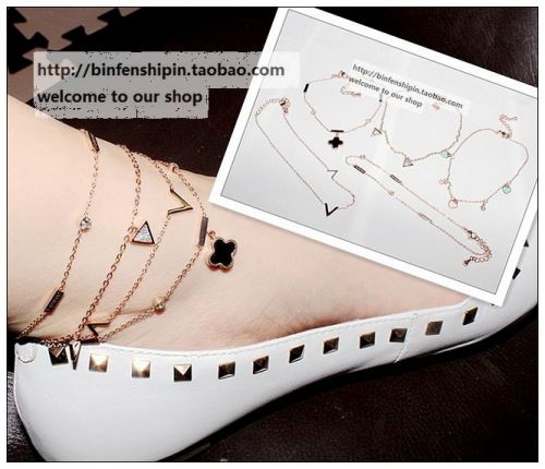 Bracelet de cheville Femme en Acier au titane - Ref 3102947