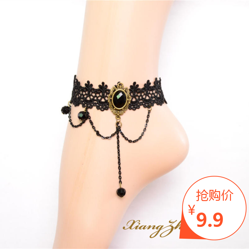 Bracelet de cheville Femme en Dentelle - Ref 3102993