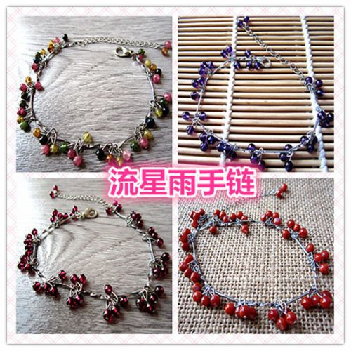 Bracelet de cheville Femme en Cristal naturel pierre semi-precieuse - Ref 3103002