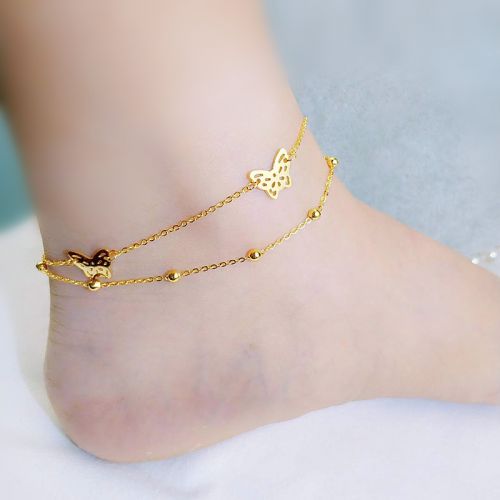 Bracelet de cheville Femme en Acier au titane - Ref 3103011